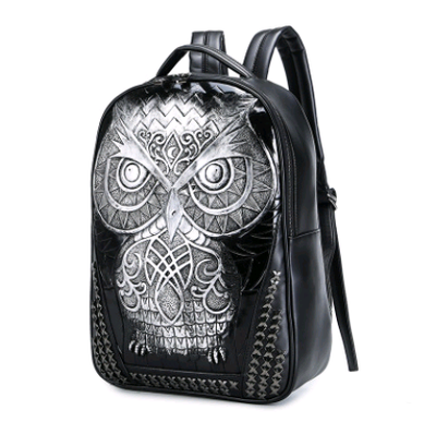 Mochila Deportiva Escolar con Diseño 3D de Búho - Bolsa para Computadora - Image 2