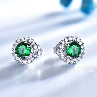 Aretes y Colgantes de Esmeralda en Plata 925 - Juego de Dos Piezas - Image 3