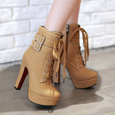 Botas de Tacón Grueso Ultra Alto para Mujer - Image 10