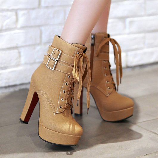 Botas de Tacón Grueso Ultra Alto para Mujer - Image 10