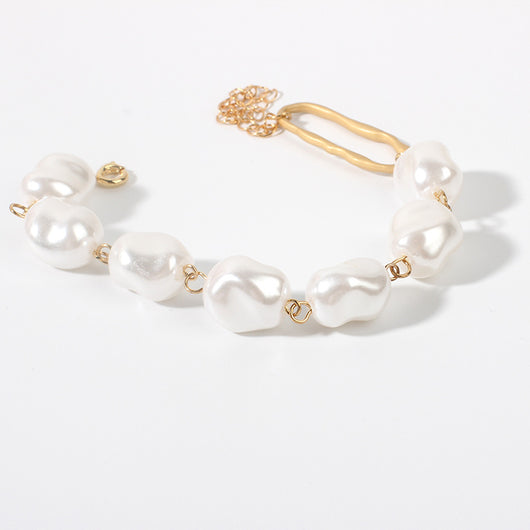 Pulsera de Perlas Barrocas Irregulares - Image 4