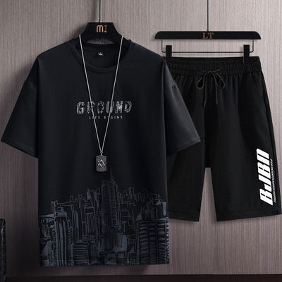 Conjunto Deportivo Hombre: Camiseta Estampada y Shorts - Image 5