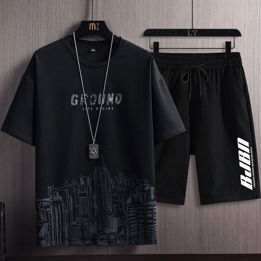 Conjunto Deportivo Hombre: Camiseta Estampada y Shorts - Image 5