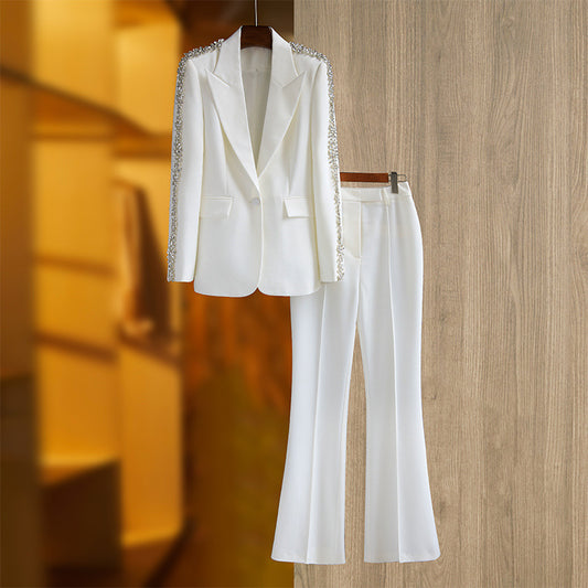Traje Ejecutivo con Pantalón Ancho - Corte Moderno