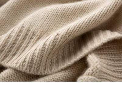 Suéter Cuello Alto Holgado Mujer Invierno - Tejido Grueso y Cálido - Image 8