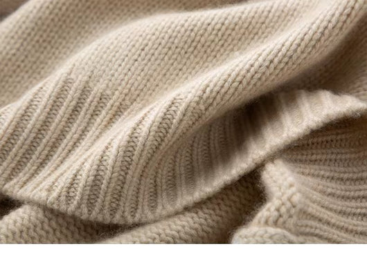Suéter Cuello Alto Holgado Mujer Invierno - Tejido Grueso y Cálido - Image 8