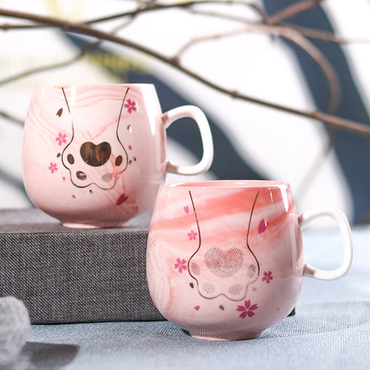 Taza de Cerámica para Parejas con Patrón Mármol - Image 10
