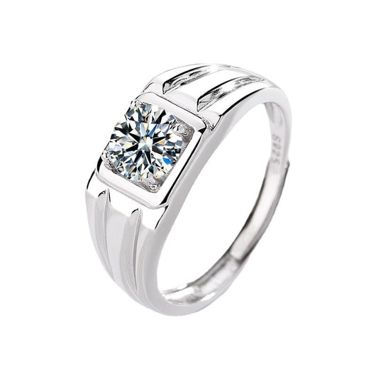 Anillo de Diamante Mozan para Parejas - 1 Quilate - Image 9