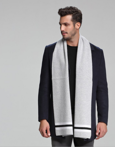 Bufanda de Cachemira para Hombre Otoño Invierno - Doble Faz Ejecutiva - Image 10