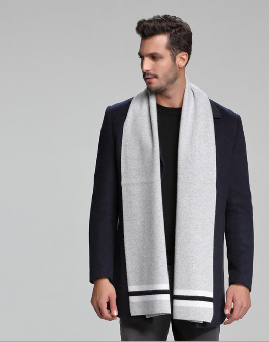 Bufanda de Cachemira para Hombre Otoño Invierno - Doble Faz Ejecutiva - Image 10