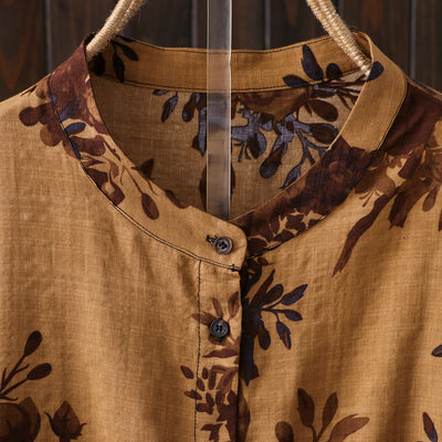 Camisa Estampada Étnica de Manga Larga - Image 5