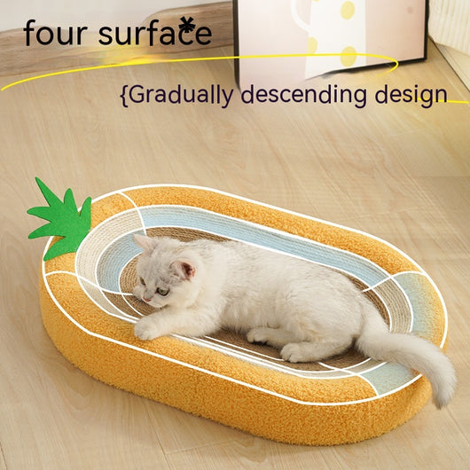 Nido Rascador para Gatos con Sisal Resistente y Diseño Redondo
