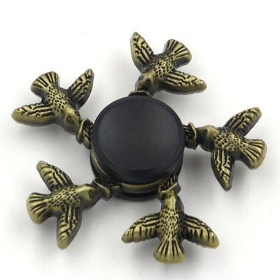 Spinner Giratorio Rey Pollo Bronce - Juguete Interactivo de Dedos - Image 15