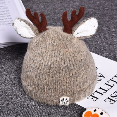Gorro Infantil de Lana Gruesa con Orejas de Venado - Abrigo Perfecto para Otoño e Invierno - Image 6