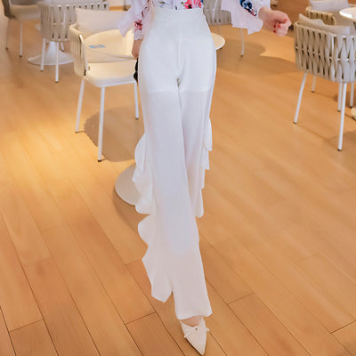 Pantalones Elegantes con Volantes - Diseño Versátil y Sofisticado - Image 5