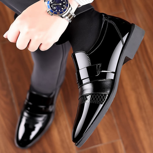 Zapatos Oxford Casuales de Cuero Charolado para Hombre - Image 5
