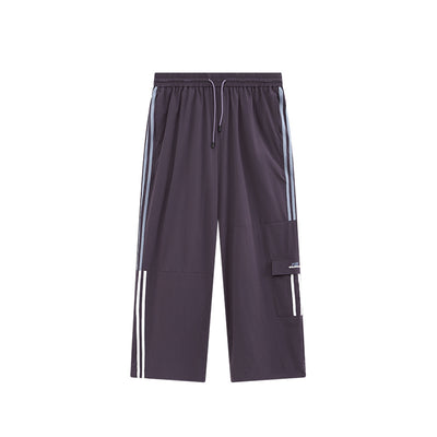 Pantalones Anchos con Rayas Laterales y Parches de Contraste - Estilo Retro Casual - Image 3