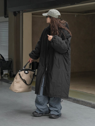 Abrigo Acolchado Coreano Holgado con Capucha - Algodón Invierno - Image 29