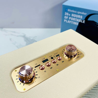 Parlante Bluetooth Portátil Retro de Madera con Subwoofer de Alta Calidad - Image 7