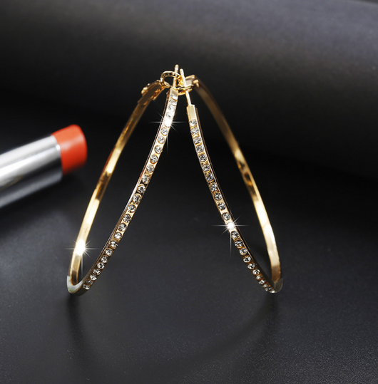 Aretes Coreanos Hueco Personalidad Simple Anillo Elegante - Image 7