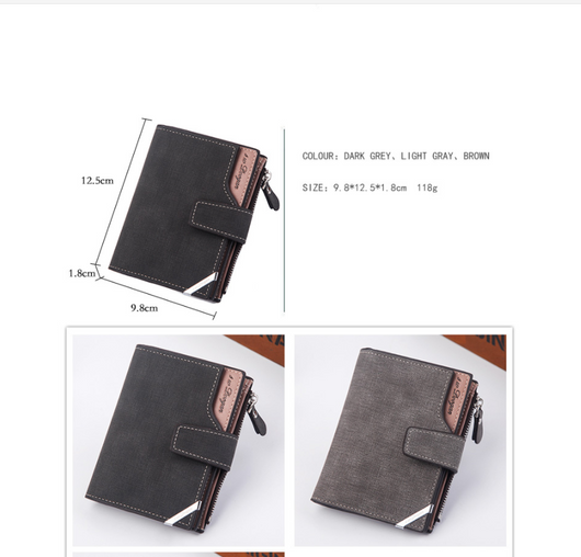Billetera Corta Multifuncional Estilo Coreano para Hombre - Image 4