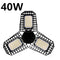 Black 40 W Warm Light