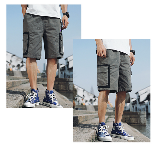 Pantalones Cortos Overol Holgados Five Point - Estilo Urbano para Hombre - Image 14
