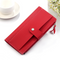 Clutch Three-Fold Buckle Coin Purse Red