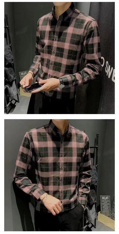 Chaqueta Camisa Slim Fit Coreana - Estilo Trendy para Hombre - Image 11
