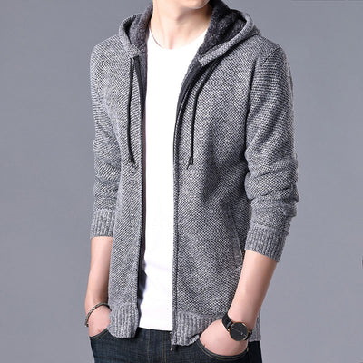 Cardigan de Cuello Alto para Hombre - Suéter Elegante de Manga Larga - Image 17
