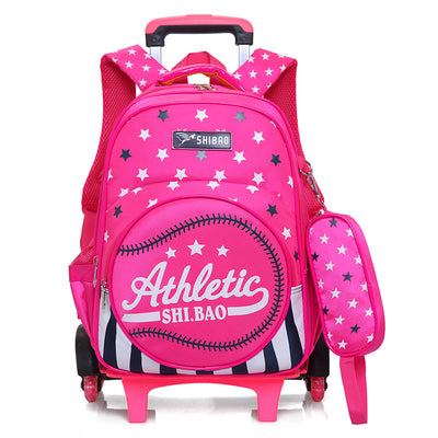 Mochila Escolar Trolley Impermeable de Tres Ruedas para Niños - Image 17