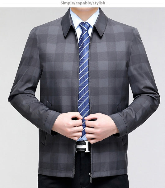Blazer Cuadros Solapa Americana Ejecutivo Casual - Image 12
