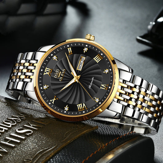 Reloj Empresarial Automático con Esfera Luminosa y Diamante para Hombre - Image 2