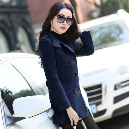 Abrigo de Lana para Mujer - Estilo Casual Otoño - Image 7