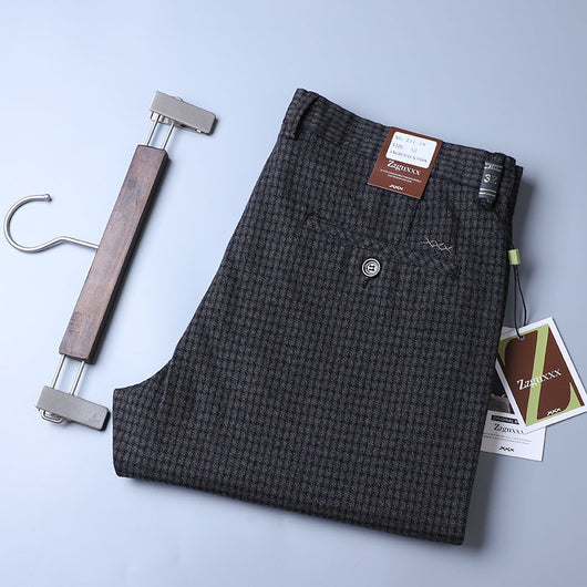 Pantalones de Vestir Cuadros Sueltos Rectos - Estilo Moderno y Profesional - Image 16