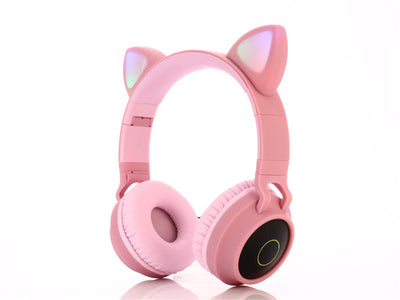Auriculares Gaming Inalámbricos Bluetooth con Orejas de Gato