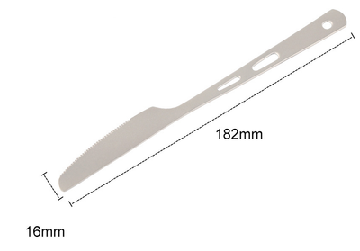 Juego de Cubiertos de Titanio Puro para Camping - Cuchillo, Tenedor y Cuchara Portátil - Image 10