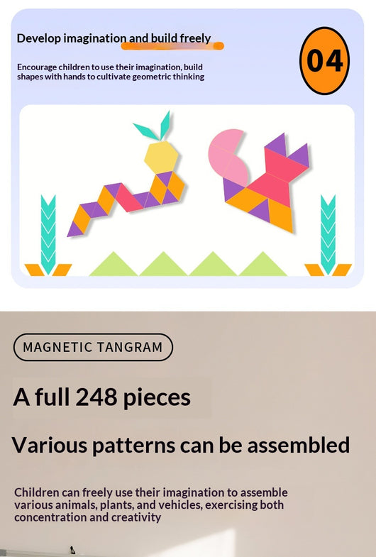 Puzzle Tangram Educativo para Niños - Bloques de Construcción Lógica - Image 27