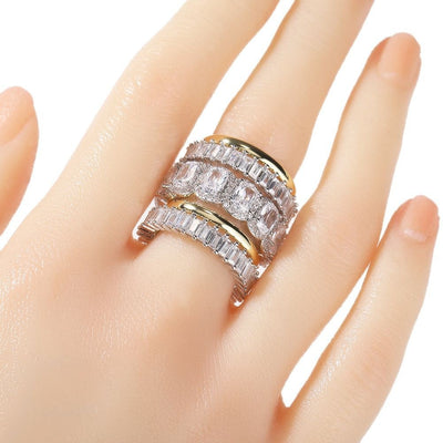 Juego de 5 Anillos para Hombre con Diamantes Incrustados - Image 15