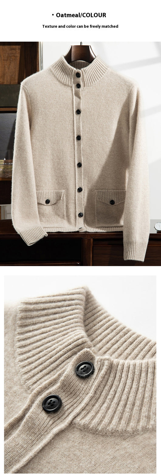 Chaqueta Casual de Cuello Alto para Hombre - Abrigo Versátil y Cálido - Image 17
