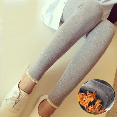 Leggins de Maternidad con Soporte Abdominal - Algodón Grueso y Terciopelo Elástico - Image 14