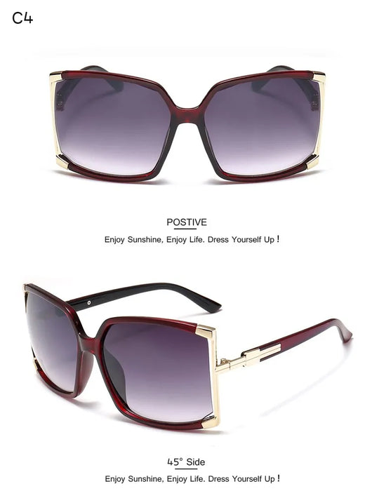 Gafas de Sol Cuadradas de Marco Grande para Mujer - Image 30