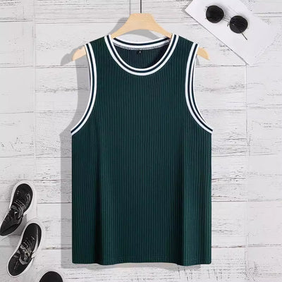 Chaleco Deportivo Ajustado con Rayas Verticales Tejidas - Image 27