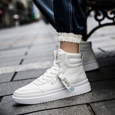 Botines Blancos para Hombre Estilo Coreano - Image 26