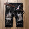 Pantalones Vaqueros Rotos Retro con Stretch para Hombre