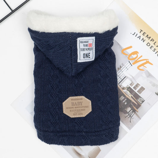 Suéter Cálido con Capucha para Mascotas - Invierno y Otoño - Image 2