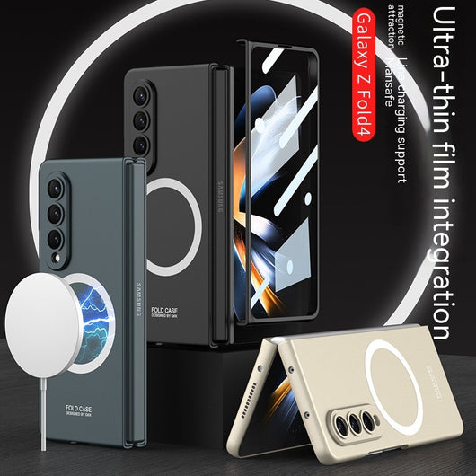 Funda Protectora con Cargador Inalámbrico Magnético Ultrafina Anti-caídas