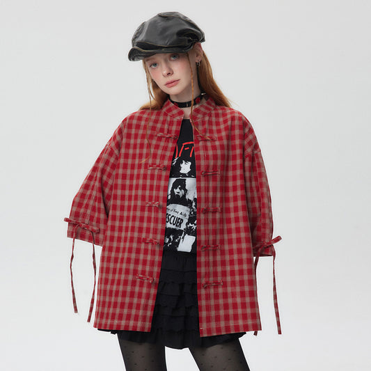Camisa de Cuadros Manga Corta para Hombre