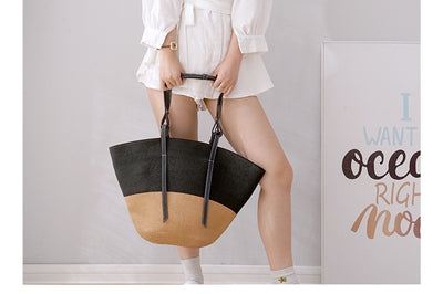 Bolso Tejido de Gran Capacidad con Diseño Artesanal en Paja - Image 12