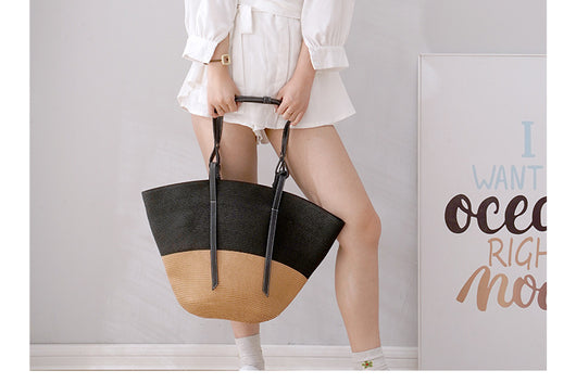 Bolso Tejido de Gran Capacidad con Diseño Artesanal en Paja - Image 12
